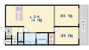 La　Maison　Claireの物件間取画像